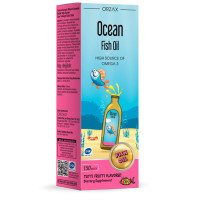 Omega-3 syrup with tutti-frutti flavor for children Orzax Ocean Fish Oil Syrup, 150 ml